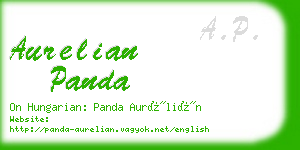 aurelian panda business card